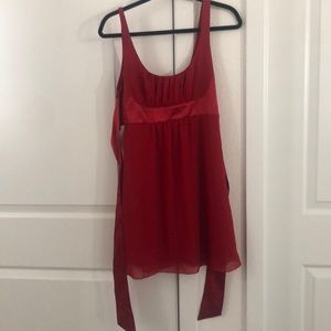 Red chiffon and silk mini dress from Guess size 5